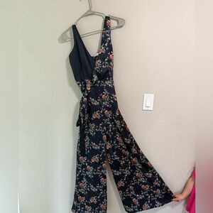 FARROW Floral Wide-Leg Wrap Jumpsuit – Size M